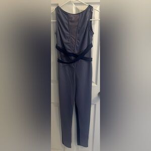 Balera Dance Unitard Adult Small SA Periwinkle blue Front darker Back MT12603